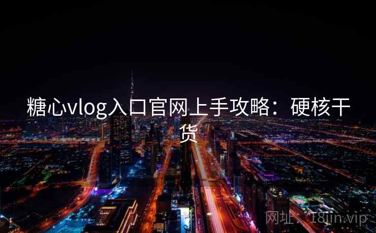 糖心vlog入口官网上手攻略：硬核干货