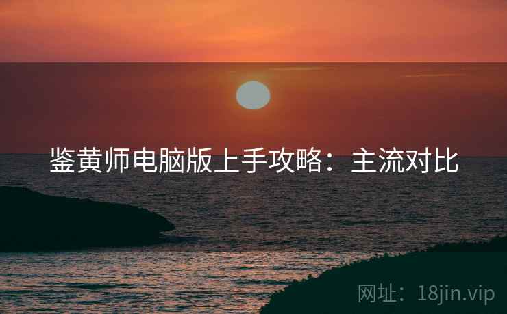 鉴黄师电脑版上手攻略：主流对比