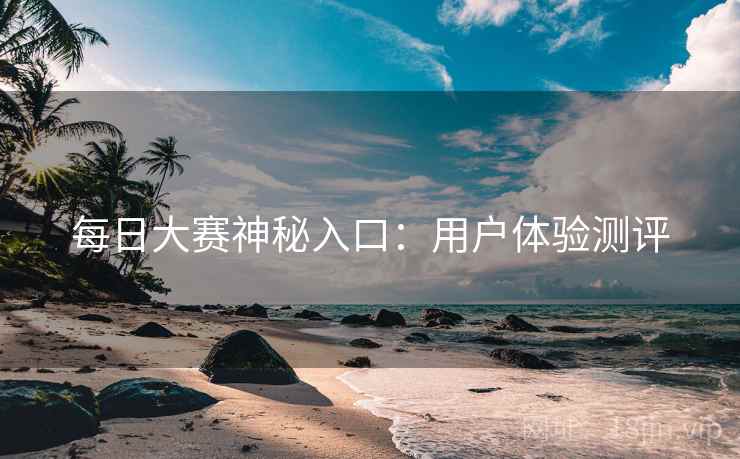 每日大赛神秘入口：用户体验测评